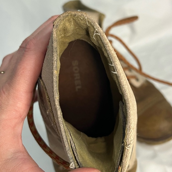 SOREL 1964 Premium Canvas Wedge FOSSIL- SANGUINE Size 8 - Picture 10 of 12